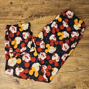 Lularoe Mickey Mouse Black Red One size leggings